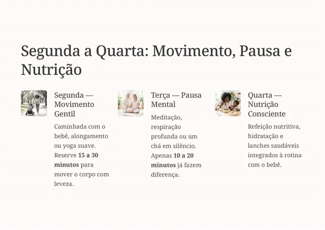 Página semanal do Planner de Autocuidado